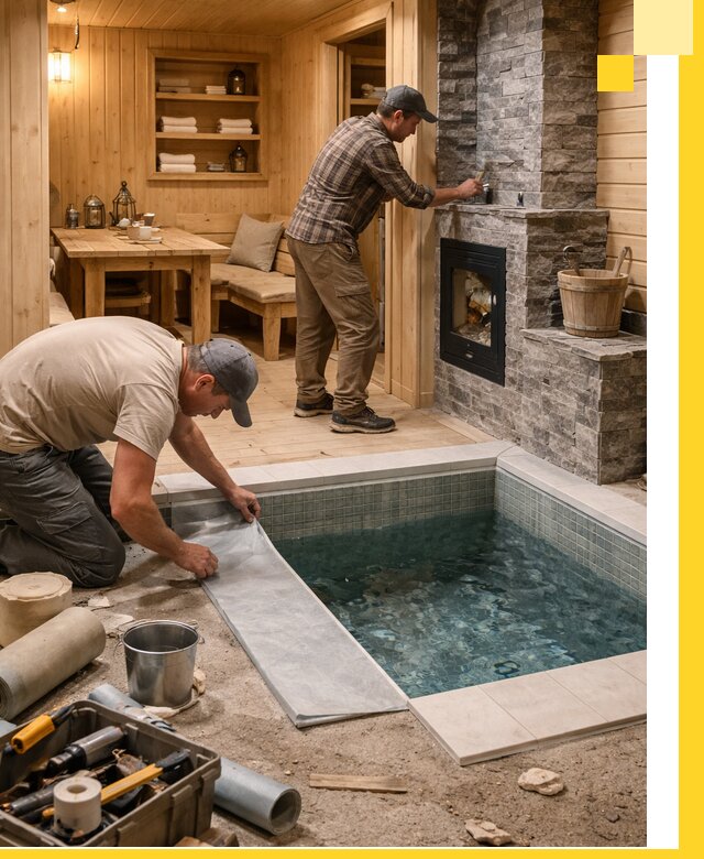 Строительство бань с комнатой отдыха под ключ в Южноуральске