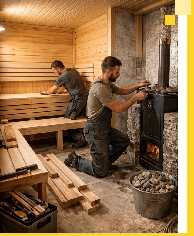 Дизайн и строительство интерьеров бань под ключ в Южноуральске