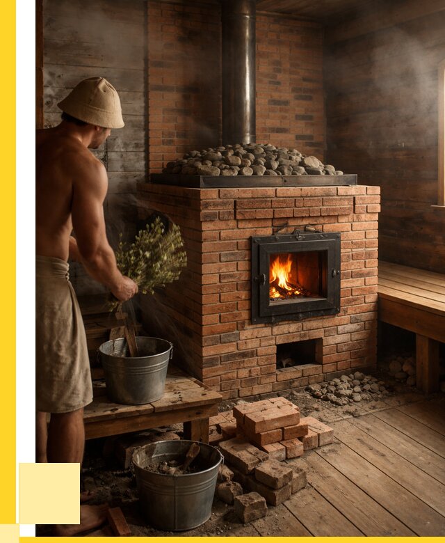 Кирпичные банные печи в Южноуральске от 98424 р. | ЭриданЖрк