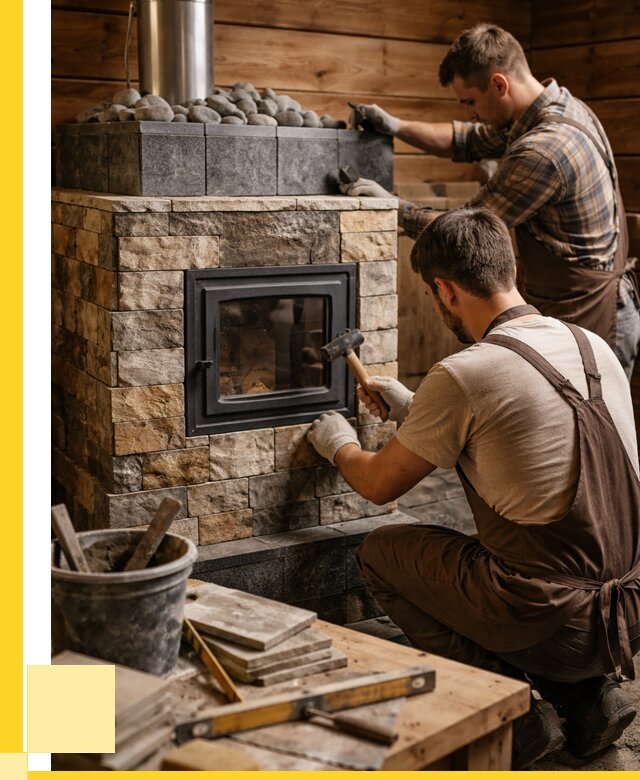 Облицовка банной печи в Южноуральске от 16404 р. | ЭриданЖрк