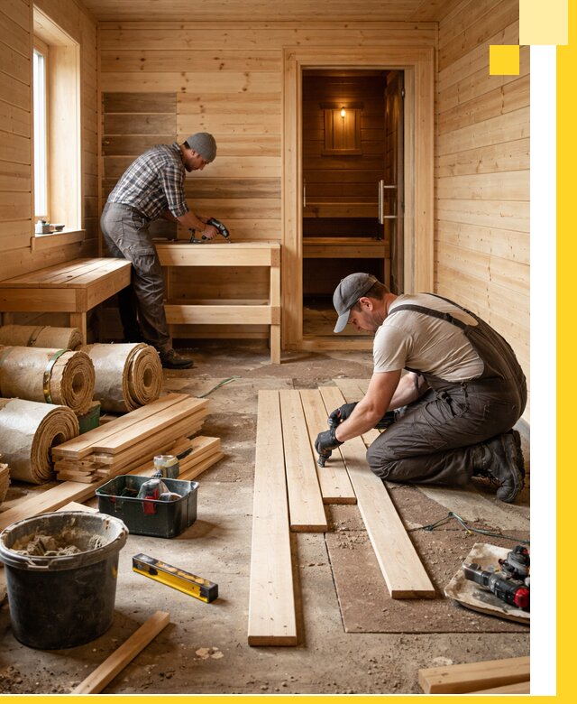 Индивидуальный проект бани с комнатой отдыха под ключ в Южноуральске