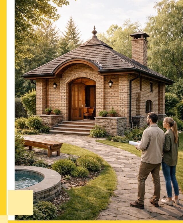 Проект кирпичной бани в Южноуральске от 32808 р. | ЭриданЖрк