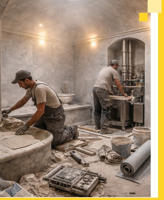 Строительство турецких бань хаммам под ключ в Южноуральске