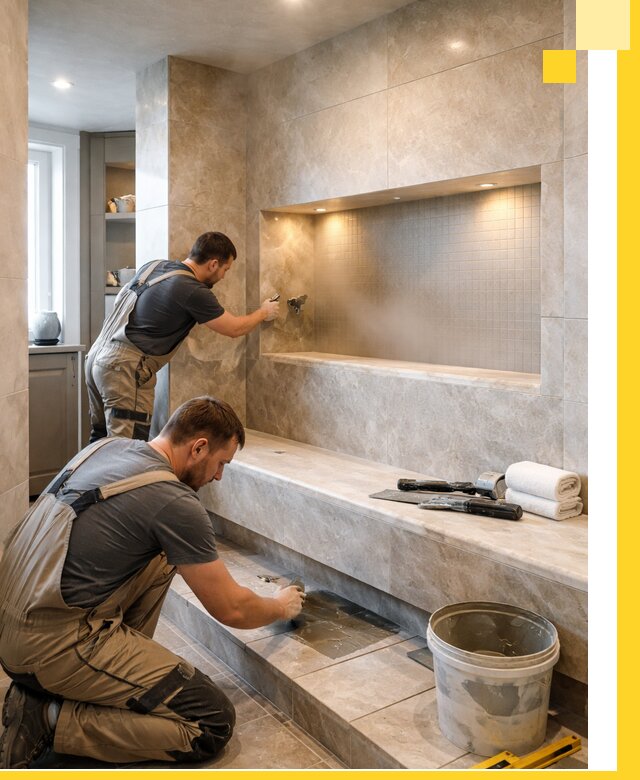 Профессиональное строительство хамама в квартире в Южноуральске