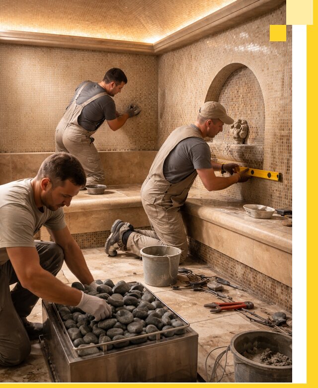 Проектирование и строительство хамама и сауны в Южноуральске